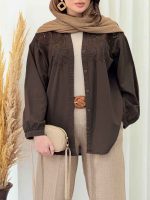 شومیز گلدوزی شیده کد 6590 - تصویر 23