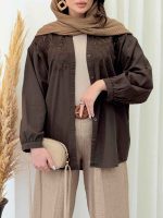 شومیز گلدوزی شیده کد 6590 - تصویر 19