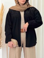 شومیز گلدوزی شیده کد 6590 - تصویر 7