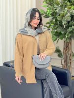 مانتو پشت دکمه سیما کد 6554 - تصویر 3