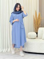 پیراهن جیب پاکتی کیف دار کد 6572 - تصویر 10