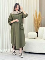 پیراهن جیب پاکتی کیف دار کد 6572 - تصویر 16