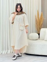 پیراهن جیب پاکتی کیف دار کد 6572 - تصویر 15