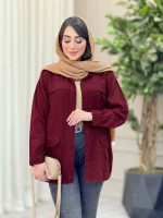 مانتو کتان ژیله دار پشت دکمه کد 6567 - تصویر 24