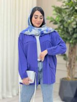 مانتو کتان ژیله دار پشت دکمه کد 6567 - تصویر 16