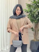 مانتو دو دکمه آینور کد 6596 - تصویر 11