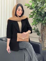 مانتو دو دکمه آینور کد 6596 - تصویر 7