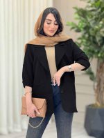 مانتو دو دکمه آینور کد 6596 - تصویر 12