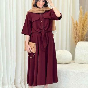 ست شومیز دو جیب پاکتی و دامن کد 6600