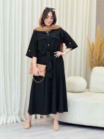 ست شومیز دو جیب پاکتی و دامن کد 6600 - تصویر 6