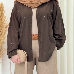شومیز قلبی رزالین کد 6581