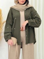 شومیز قلبی رزالین کد 6581 - تصویر 9