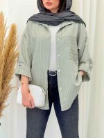شومیز تک جیب فروغ کد 6593 - تصویر 13