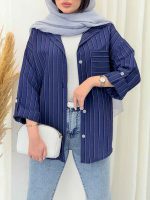 شومیز تک جیب فروغ کد 6593 - تصویر 14