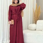 ست شومیز گره ای و اورال کد 6604