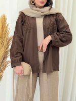 شومیز گلدوزی دلوان کد 6608 - تصویر 20