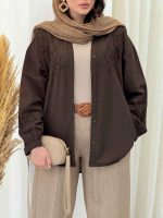 شومیز گلدوزی دلوان کد 6608 - تصویر 23