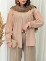 شومیز گلدوزی دلوان کد 6608 - تصویر 28