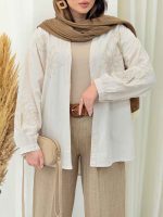 شومیز گلدوزی دلوان کد 6608 - تصویر 27