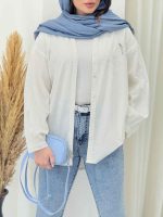 شومیز گلدوزی دلوان کد 6608 - تصویر 9