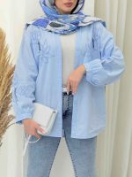 شومیز گلدوزی دلوان کد 6608 - تصویر 19