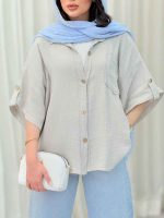 شومیز تک جیب رامونا کد 6610 - تصویر 9