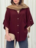 شومیز تک جیب رامونا کد 6610 - تصویر 10