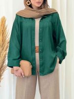 شومیز پشت پیله نیلوفر کد 6551 - تصویر 13