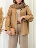 شومیز پشت پیله نیلوفر کد 6551 - تصویر 15