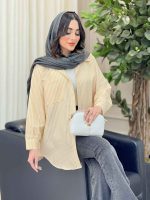 مانتو راه راه تک جیب کد 6538 - تصویر 5