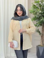 مانتو راه راه تک جیب کد 6538 - تصویر 21