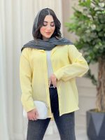 مانتو راه راه تک جیب کد 6538 - تصویر 12