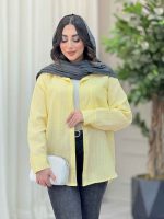 مانتو راه راه تک جیب کد 6538 - تصویر 10