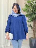 شومیز پیله دار آستین کش کد 6534 - تصویر 14