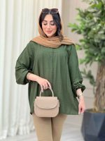 شومیز پیله دار آستین کش کد 6534 - تصویر 19