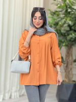 شومیز پیله دار آستین کش کد 6534 - تصویر 21