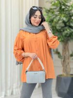 شومیز پیله دار آستین کش کد 6534 - تصویر 17