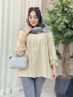 شومیز پیله دار آستین کش کد 6534 - تصویر 2