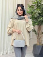 شومیز پیله دار آستین کش کد 6534 - تصویر 12