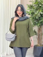 شومیز جلو بسته مهرنوش کد 6402