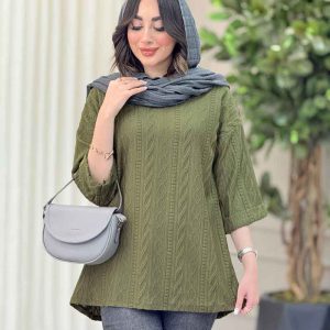 شومیز جلو بسته مهرنوش کد 6402