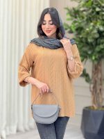 شومیز جلو بسته مهرنوش کد 6402 - تصویر 3