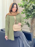 شومیز جلو دکمه شیوا کد 6552 - تصویر 2