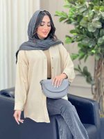 شومیز جلو دکمه شیوا کد 6552 - تصویر 5