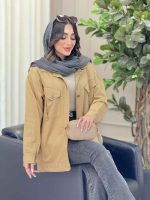 مانتو کتان چهارجیب لیدا کد 6560 - تصویر 20