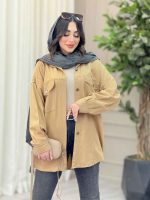 مانتو جیب پاکتی پرنیا کد 6569 - تصویر 7