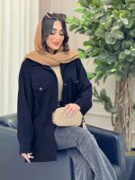 مانتو کتان چهارجیب لیدا کد 6560 - تصویر 16