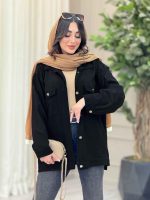 مانتو کتان چهارجیب لیدا کد 6560 - تصویر 19