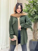 مانتو جیب پاکتی پرنیا کد 6569 - تصویر 13