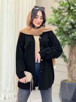 مانتو جیب پاکتی پرنیا کد 6569 - تصویر 5